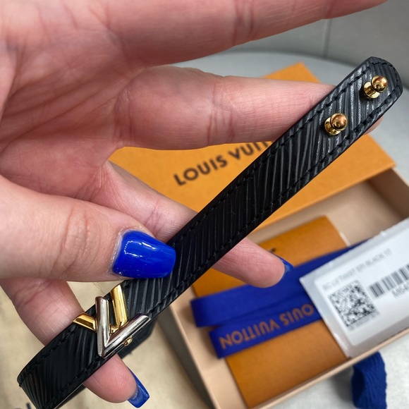 Louis vuitton LV twist epi black bracelet size 17 - Picture 4 of 7